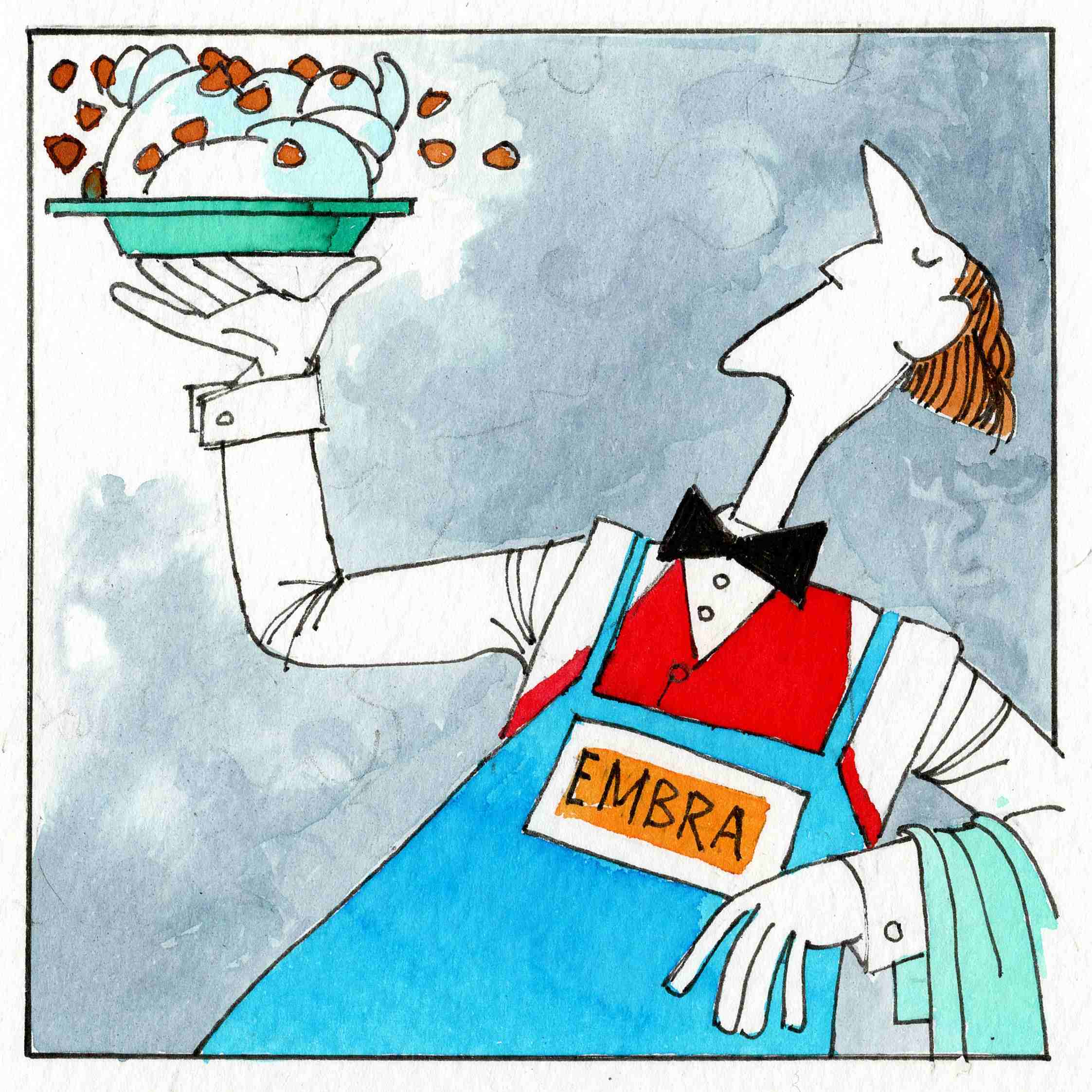 A dessert consisting of whipped cream, chopped almonds, and ratafia biscuits.